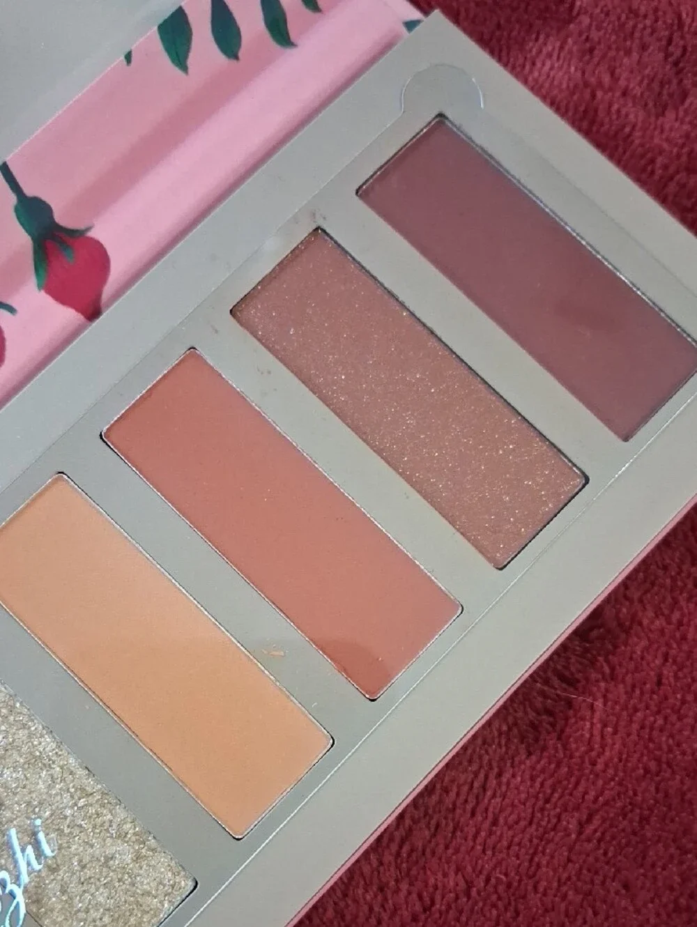 Peach Blossom Eye Shadow Palette — Pink & Gold Shades